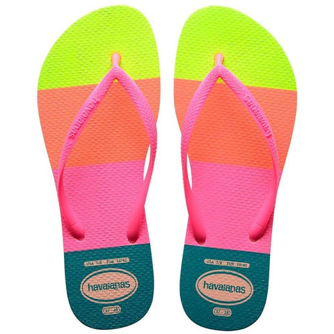 HAVAIANAS SLIM NEON GLOW ROSA BALLET 39/40