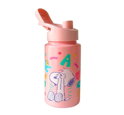 GARRAFA SQUEEZE BANDEIRANTE SNOOPY LOVE ROSA 500ml
