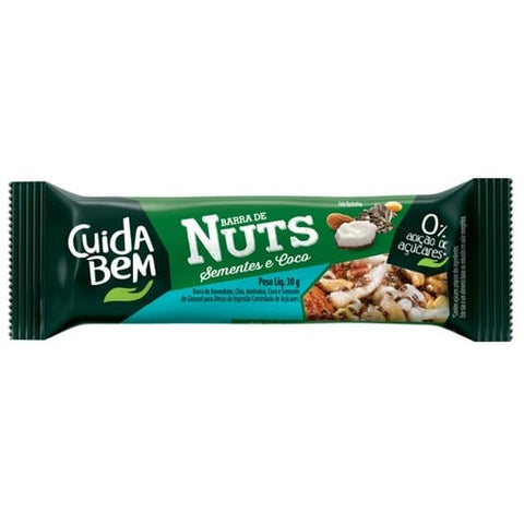 BARRA NUTS CUIDA BEM SEMENTES COCO 30g