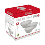 CONJUNTO TIGELA HAUSKRAFT BOWL INOX C/TAMPA C/3 3,02L