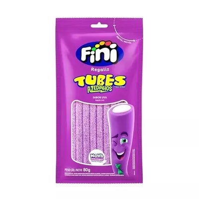 BALA FINI REGALIZ TUBES 80g UVA ACIDO