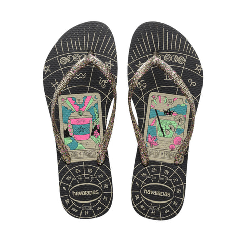 HAVAIANAS SLIM MYSTHIC PRETO 33/34