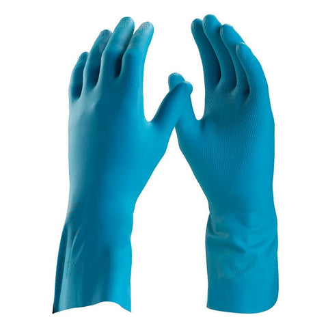 LUVAS TALGE AZUL LATEX SILVER g C/1 PAR
