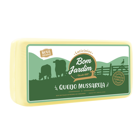 QUEIJO MUSSARELA BOM JARDIM FATIADO 200G