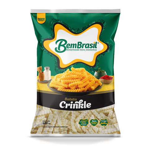 BATATA PRE FRITA BEM BRASIL CRINKLE 1,05kg