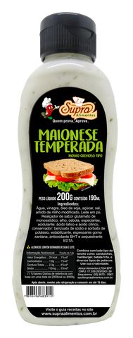 MAIONESE SUPRA TEMPERADA 200g