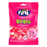 BALA FINI GELATINAS 90G BEIJOS MORANGO