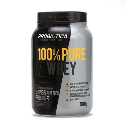 SUPLEMENTO 100% PURE WHEY POTE 900G COOKIES CREAM