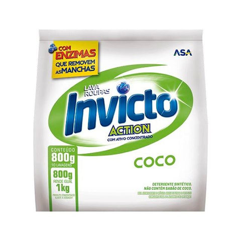 LAVA ROUPAS PO INVICTO ACTION COCO 800g