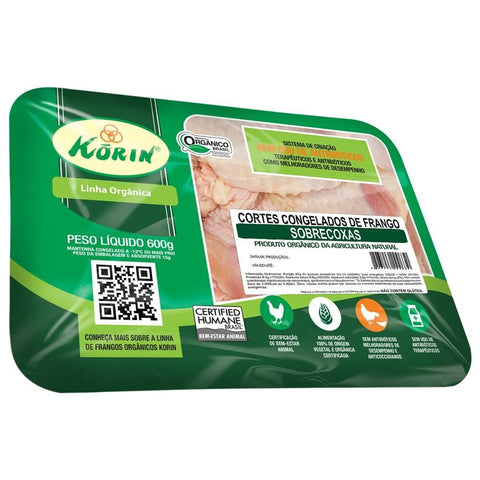 SOBRECOXA FRANGO KORIN ORGANICO BD 600g