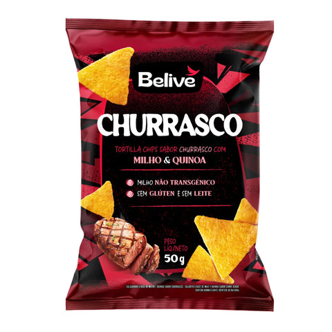BISCOITO BELIVE TORTILLA 50G CHURRASCO