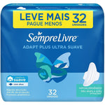 ABSORVENTE SEMPRE LIVRE ADAPT PLUS SUAVE C/ABAS C/32UN