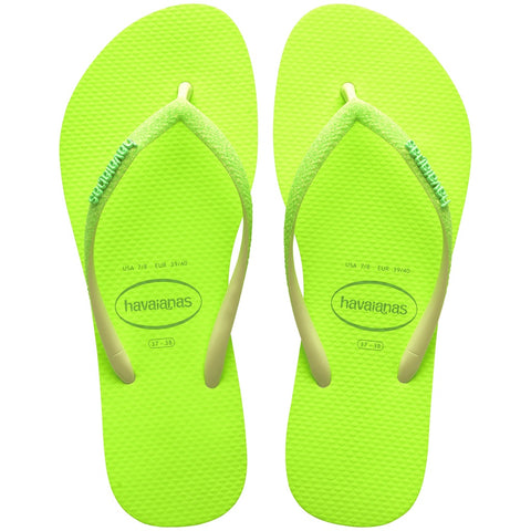 HAVAIANAS SLIM GLITTER NEON LIMA 37/38