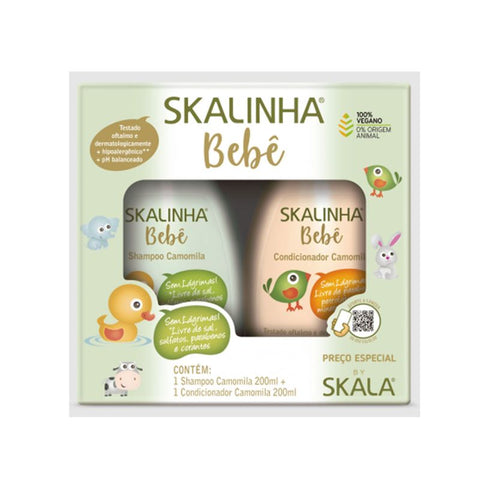 KIT SHAMPOO + CONDICIONADOR SKALINHA CAMOMILA 200ml