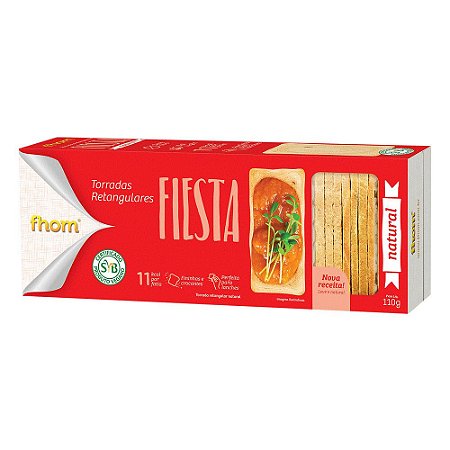 TORRADA FHOM FIESTA RETANG NATURAL 110g