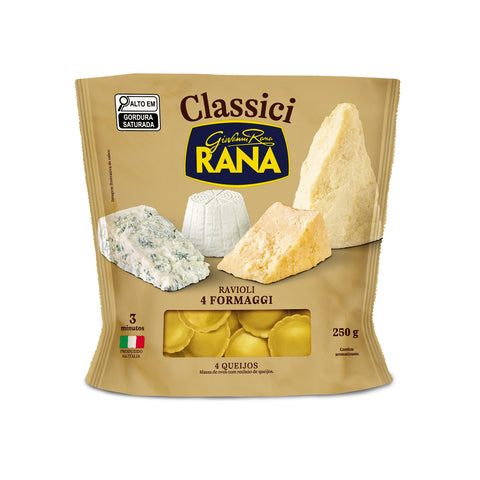 RAVIOLI RANA CLASSICI 250G QUATRO QUEIJOS
