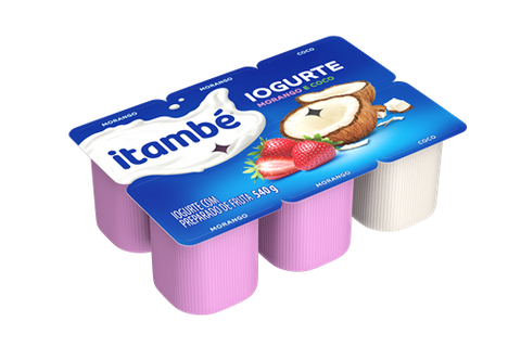 BEBIDA LACTEA ITAMBE POLPA MORANGO COCO 540g