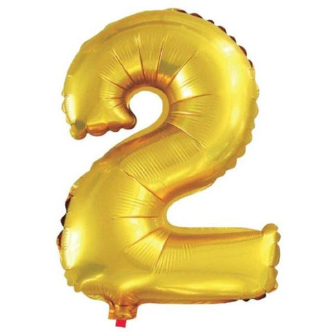 BALAO ALEGRIA FESTA MET TOPPER N2 DOURADO C/1