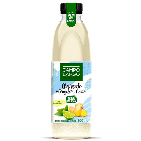 CHA VERDE CAMPO LARGO GENGIBRE LIMAO ZERO 900ml