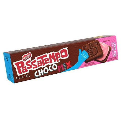 BISCOITO NESTLE PASSATEMPO 130g CHOCO MIX CHOCO