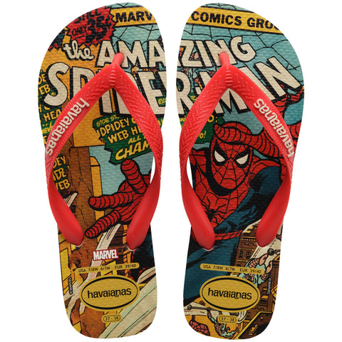 HAVAIANAS TOP MARVEL CLASSICS BEGE/VERMEL 25/26