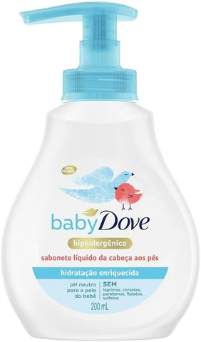 SABONETE LIQ DOVE BABY HID 200ML ENRIQUECIDA