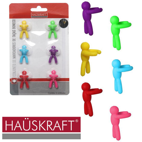 MARCADOR DE TACA HAUSKRAFT BONECO C/6