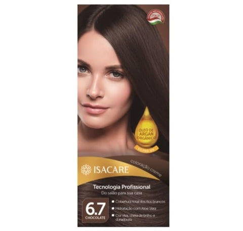TINTA ISACARE OLEO DE ARGAN 6.7 CHOCOLATE