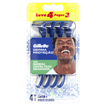 APARELHO GILLETTE PRESTOBARBA DERMA PROTECAO LV4 PG3