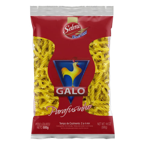 MACARRÃO GALO SEMOLA 500G PARAFUSINHO
