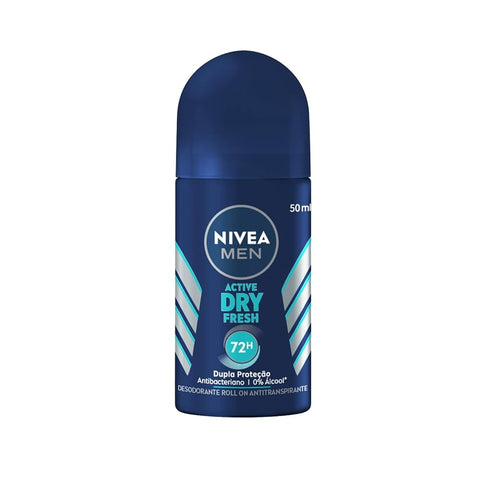 DESODORANTE NIVEA ROLL-ON MEN ACTIVE DRY FRESH 50ml