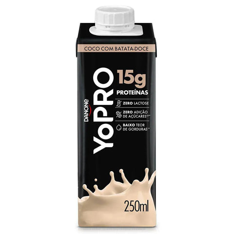 BEBIDA LACTEA DANONE YOPRO 15G 250ML COCO BATATA DOCE