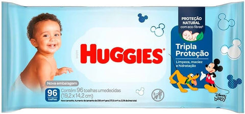 TOALHA UMED HUGGIES C/96 TRIPLA PROTE��O