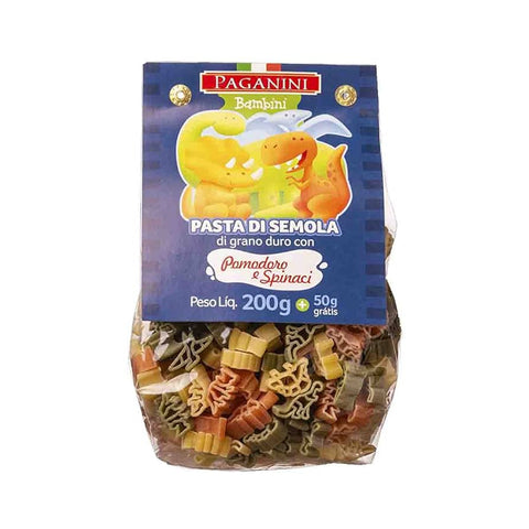 MACARRÃO PAGANINI BAMBINI SEMOLA DINOS TRIC 200g+50g