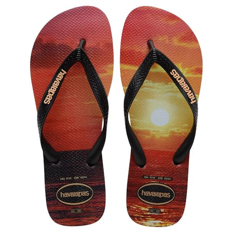 HAVAIANAS HYPE PRETO/PRETO/PESSEGO 43/44