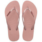 HAVAIANAS SLIM LOGO METALLIC ROSA/ROSA 39/40