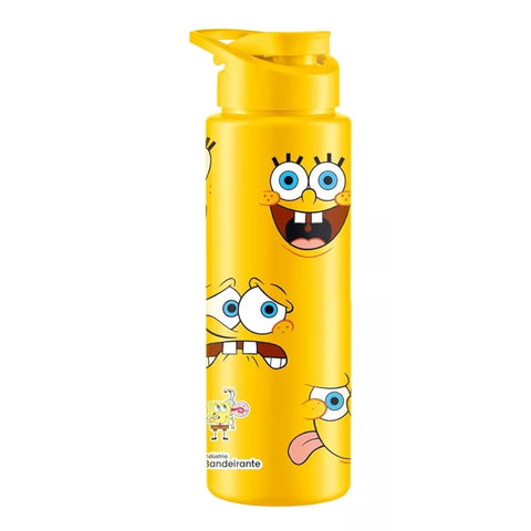 GARRAFA SQUEEZE BOB ESPONJA 750ML AMARELA