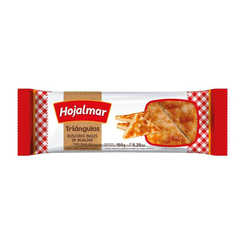 BISCOITO HOJALMAR TRIANGULOS FOLHADO CARAMELIZADO 150g