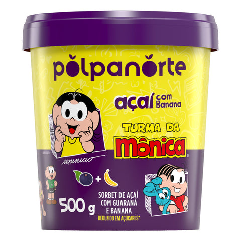 ACAI POLPA NORTE TUR DA MONICA 500G BANANA