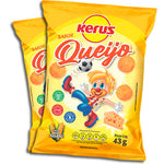 BISCOITO KERUS SALGADINHO QUEIJO BOLA 43g