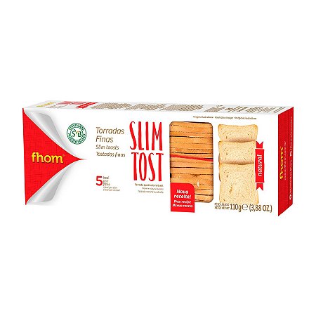 TORRADA FHOM SLIM TOST NATURAL 110g