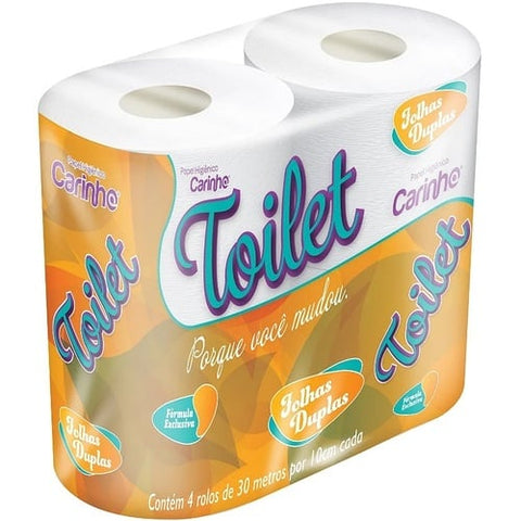 PAPEL HIGIENICO CARINHO TOILET NEUTRO FD 30M C/4