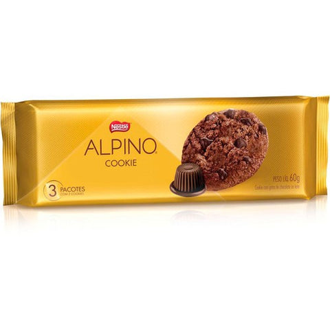 BISCOITO NESTLE ALPINO COOKIE CHOC GOTAS DE CHOC 60g