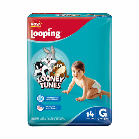 FRALDA BABY LOONEY TUNES JUMBINHO g C/16