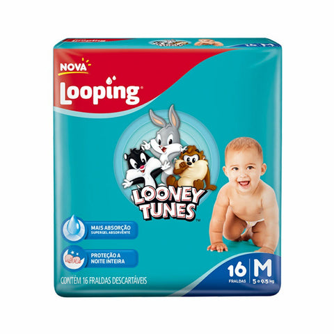 FRALDA BABY LOONEY TUNES JUMBINHO M C/18