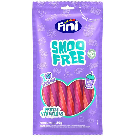 BALA FINI SMOOFREE 80G FRUTAS VERMELHA