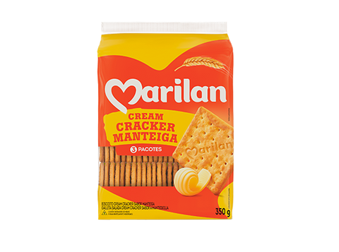 BISCOITO MARILAN CREAM CRACKER MANTEIGA 350g