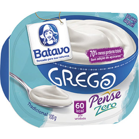 IOGURTE BATAVO PENSE ZERO TRADICIONAL 100g