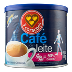 CAFE C/ LEITE 3 CORACOES 330G