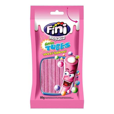 BALA FINI REGALIZ TUBES 80g TUTTI FRUTTI